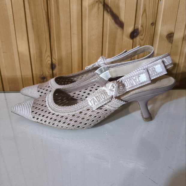 36 230mm 디올 자디올 슬링백 펌프스