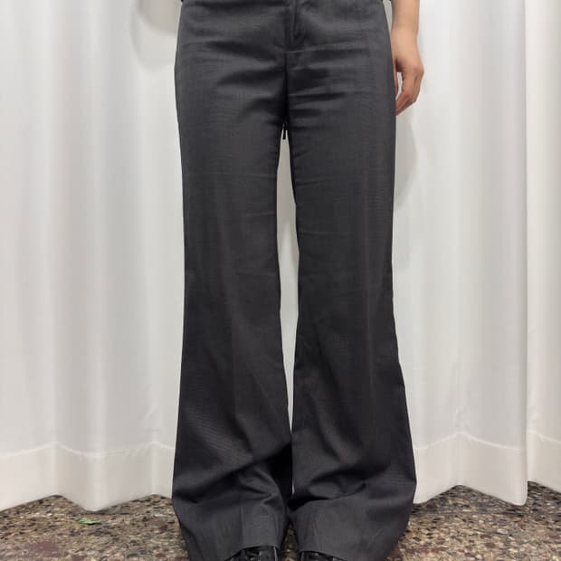 banana republic low-waist gray slacks