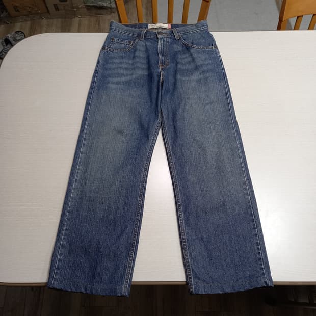 28 리바이스569 Colombia 워싱 와이드진 진청 28-932