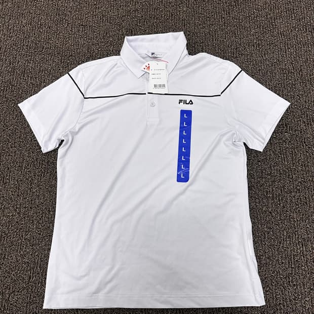 [새상품] FILA GOLF 휠라 골프 기능성 반팔티셔츠 화이트 L