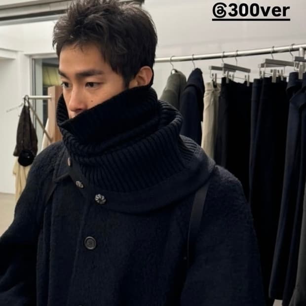 [OS] 혜인서 울 스누드 스카프 블랙