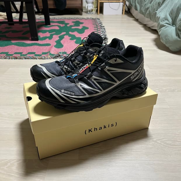 살로몬 xt-6 고어텍스 블랙 에보니