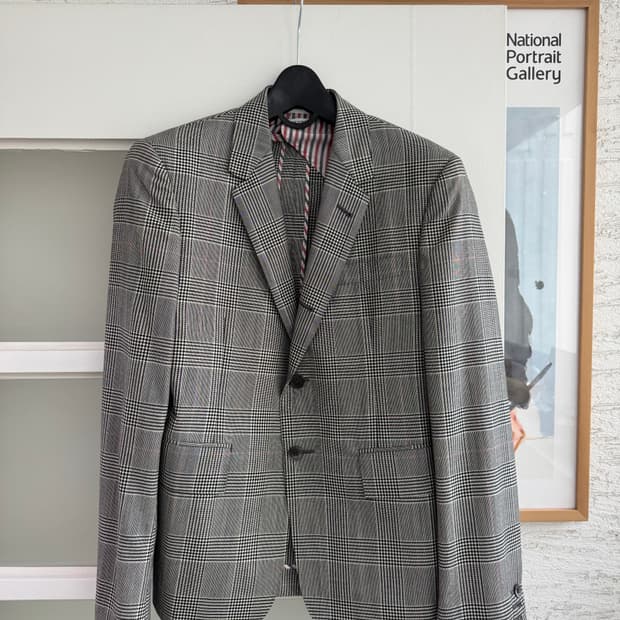 [Thom Browne] 톰브라운 체크 블레이저 사이즈 2