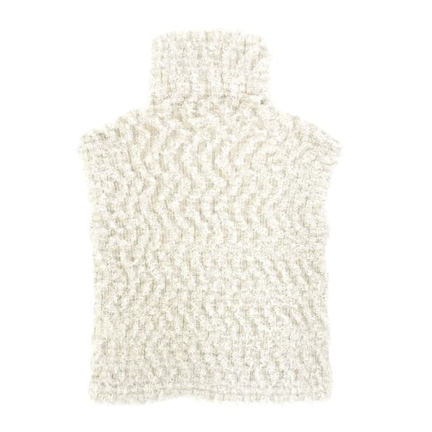 me Textured High Neck Sleeveless Top