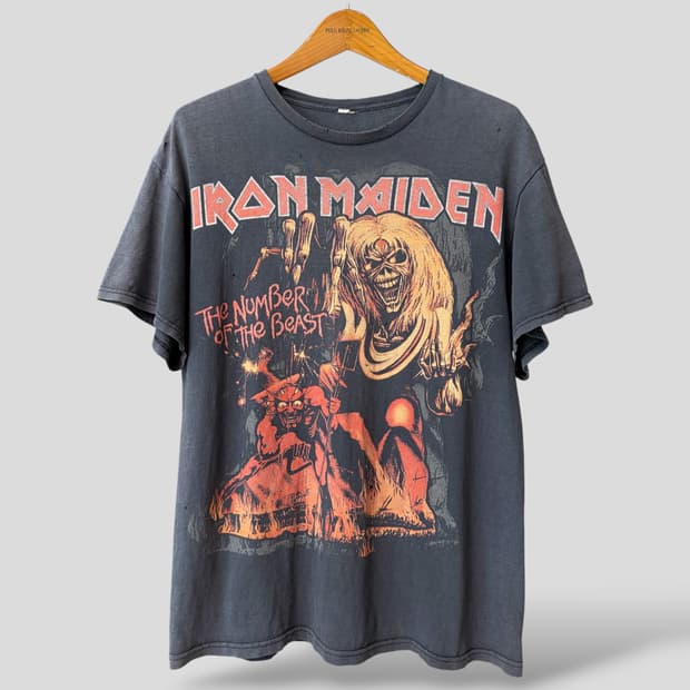 (L)Iron Maiden 아이언메이든 빈티지 밴드 반팔티셔츠