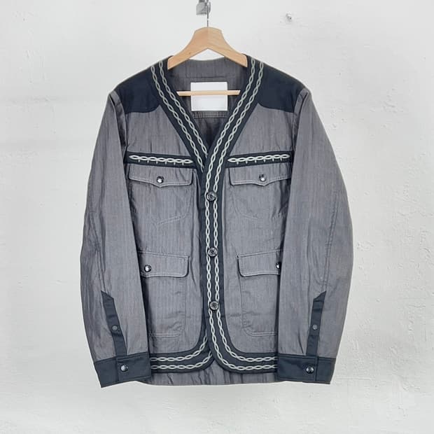 화이트 마운티니어링 12ss 웨스턴 밀리 유틸포켓 스티치 자켓