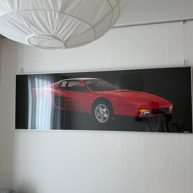 Vintage 1980 Ferrari Testarossa poster