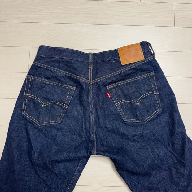 리바이스 501 오리지널 셀비지 34x32 1회 세탁 후 1회 착용 판매