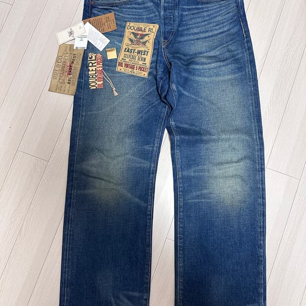 더블알엘 rrl 빈파포 빈티지파이브포켓 그랜드폴스 사이즈 32x32팝니다