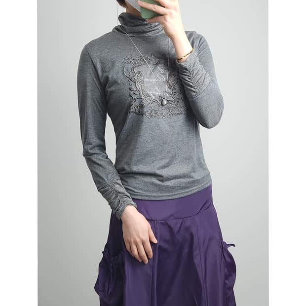 (KOOS)셔링 롱 슬리브 