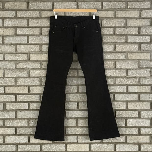 Tornado Mart Texture Boots Cut Pants