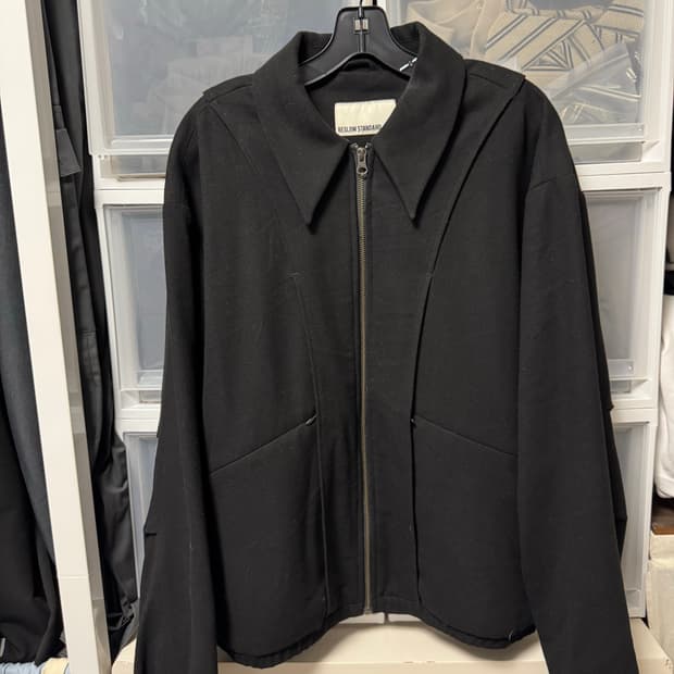 비슬로우 21FW 오버사이즈 웜 자켓 블랙 XL사이즈 105