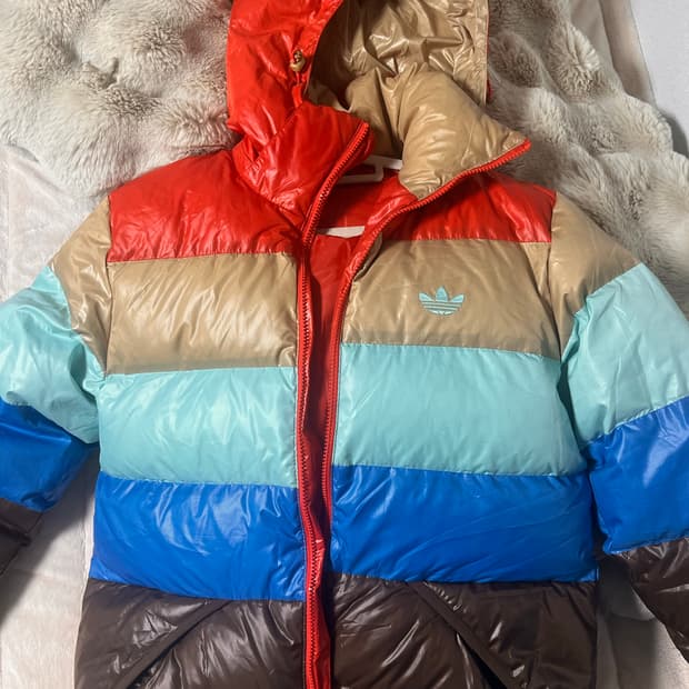 빈티지 아디다스 패딩 무지개색🌈