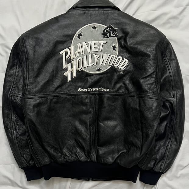 플래닛할리우드 블루종 가죽자켓