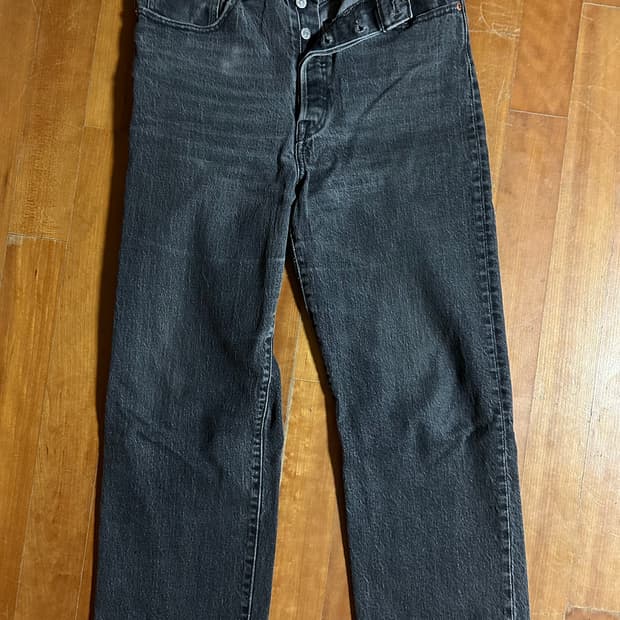 리바이스 빅E 스트레이트 흑청데님 30