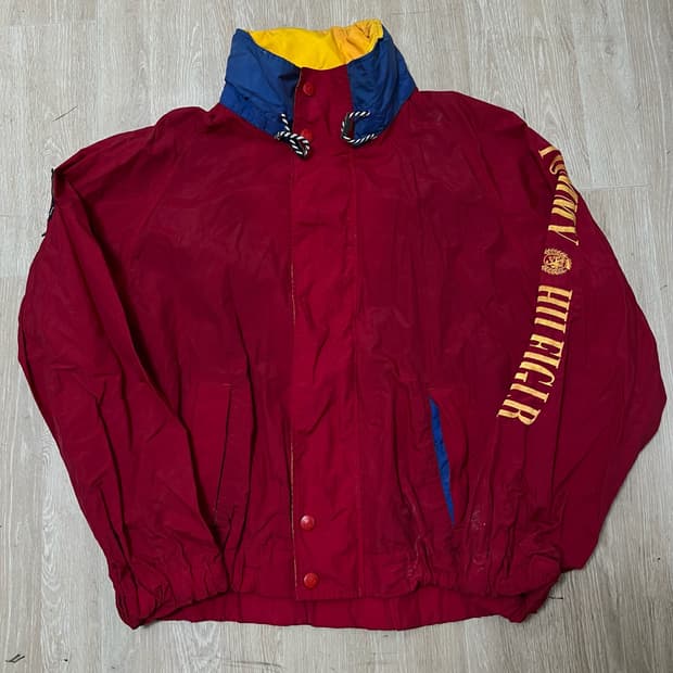 타미힐피거 올드스쿨 빅로고 바람막이 자켓 XL/105 
