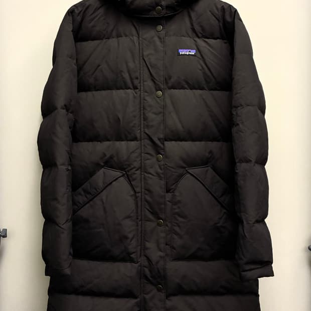 (M/97)파타고니아 우먼즈 다운리프트 파카 롱패딩 블랙