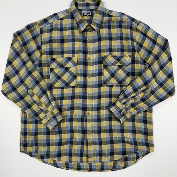 빈티지 유니클로 루즈핏 체크셔츠