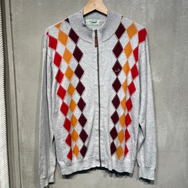 크로코다일 아가일 패턴집업