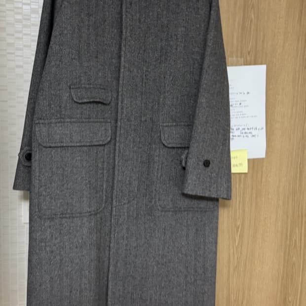 아트이프액츠 발마칸 코트 차콜 헤링본 XL