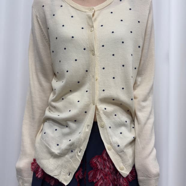 uniqlo dot cardigan