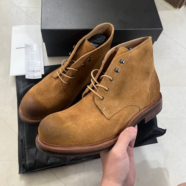 [새상품]로맨틱무브 서비스 부츠 홀스레더 샌드브라운 285 290 295