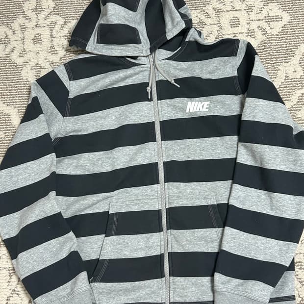 나이키 스트라이프 단가라 후드집업