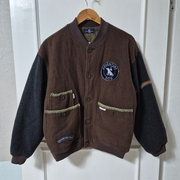 (L)'ADVENTURE DOG' 재팬 빈티지 바시티 자켓