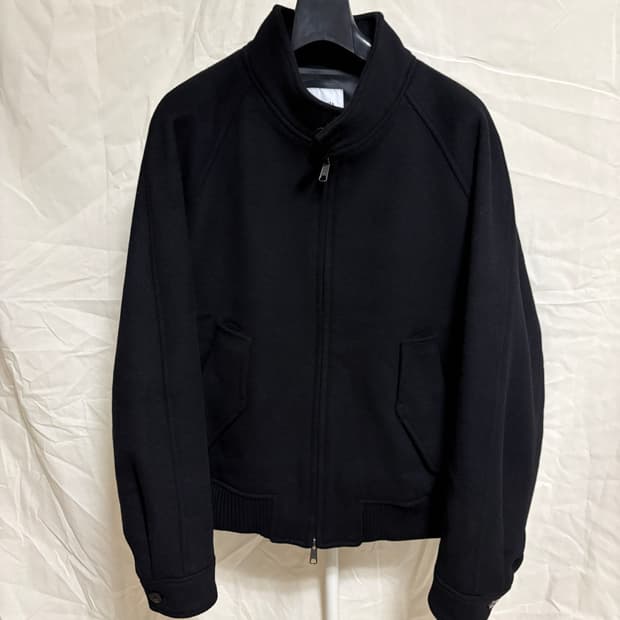 아트이프액츠 울 캐시미어 아티클 해링턴 자켓 / 블랙, L