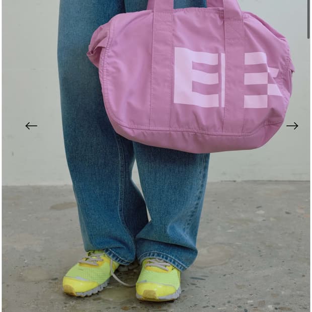 픽셀 로고 숄더 백 (Pink)