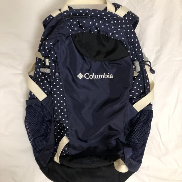 Columbia 컬럼비아 네이비 모리걸 도트 땡땡이 백팩 배낭 가방
