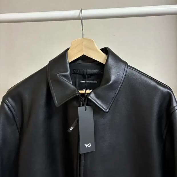 [M]Y-3 싱글 레더자켓 블랙