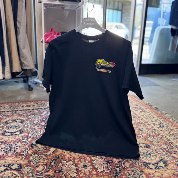 빈티지 그래픽 반팔 레이싱티 XL (701)