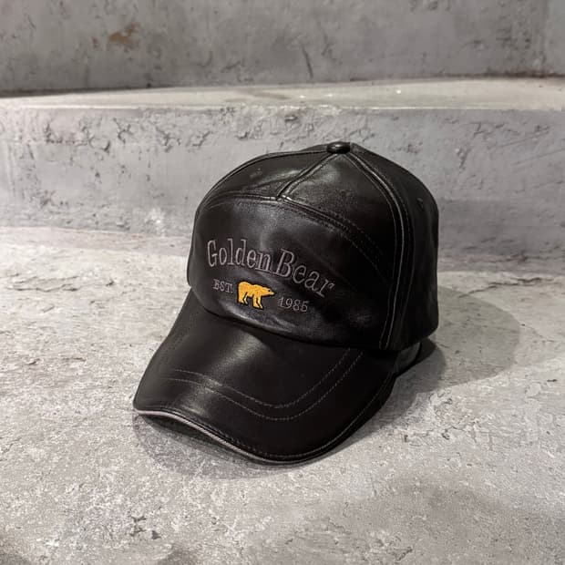 골든베어 레더 캡