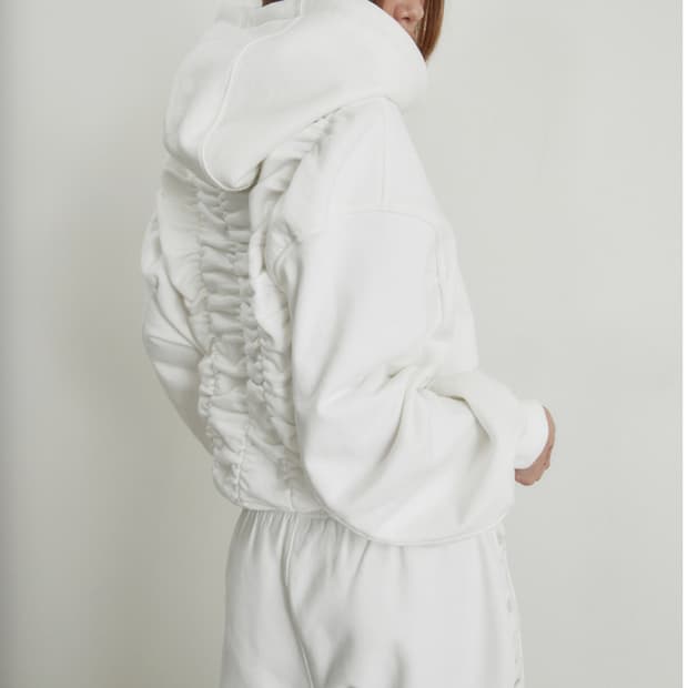 김미더영 gimmetheyoung 셔링 후드집업