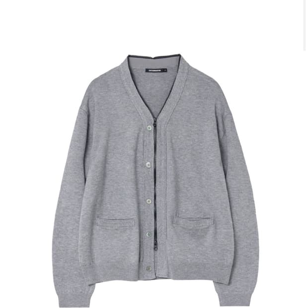 Zip Cardigan grey