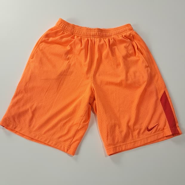 CK903 S 나이키 Y2K 오렌지 메쉬 트레이닝  쇼츠 반바지