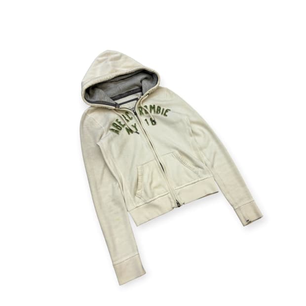 아베크롬비 크림 후드집업