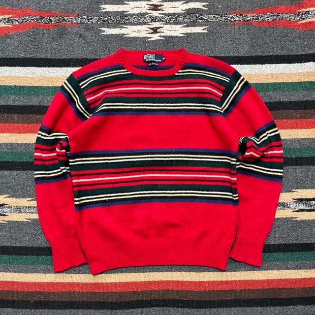 90‘s Polo ralphlauren lambs wool knit   