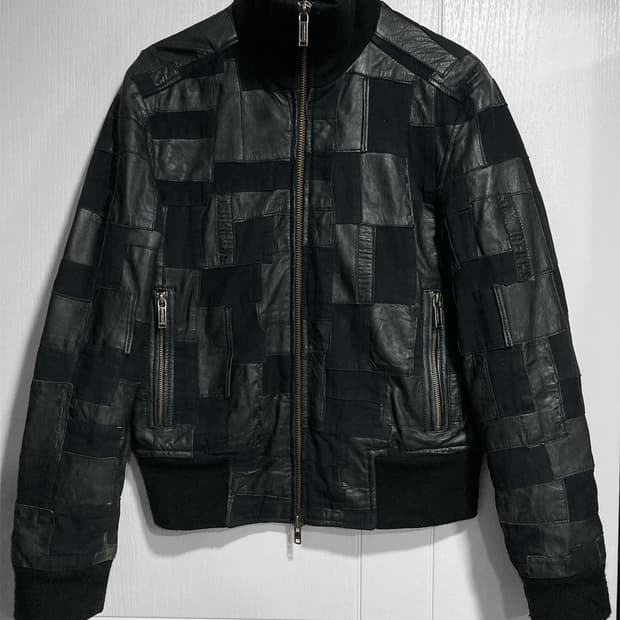 딕 비켐버그 패치워크 가죽 자켓