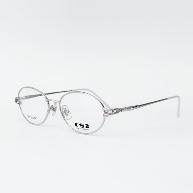 TS2 실버 핑크 포인트 메탈 데드스탁 빈티지안경