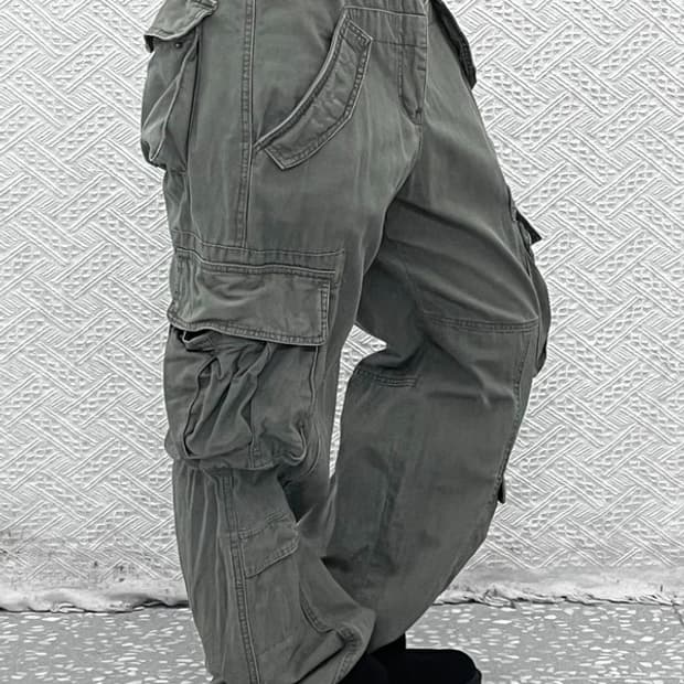 빈티지 레트로 스트릿 힙합 카고팬츠 32인치 C08236