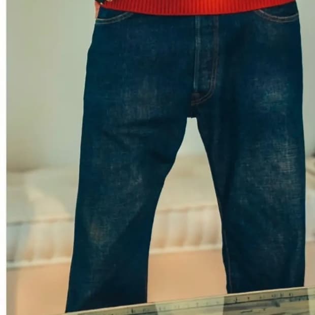 30/27) A.presse Washed denim pant