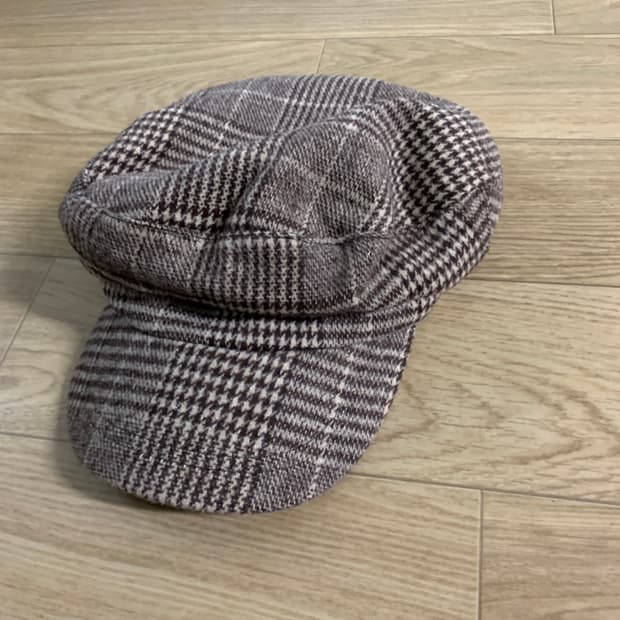 earth music&ecology 체크 빵모자