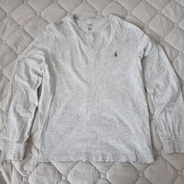 폴로 롱슬리브 포니로고 멜란지그레이
