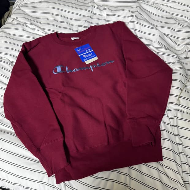 챔피온 블루택 리버스위브 맨투맨 XL 