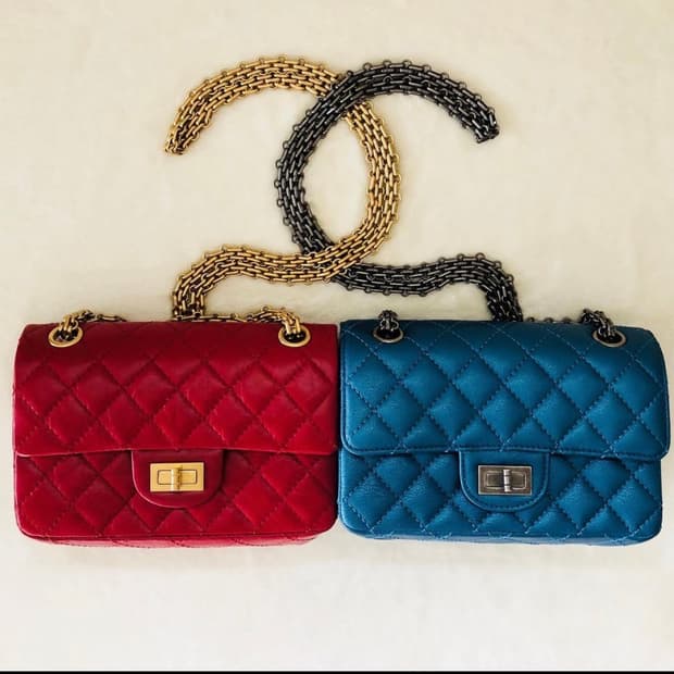샤넬 빈티지 미니 레드 