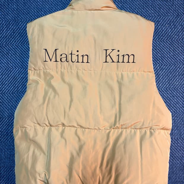 마뗑킴 패딩조끼 올리브 L