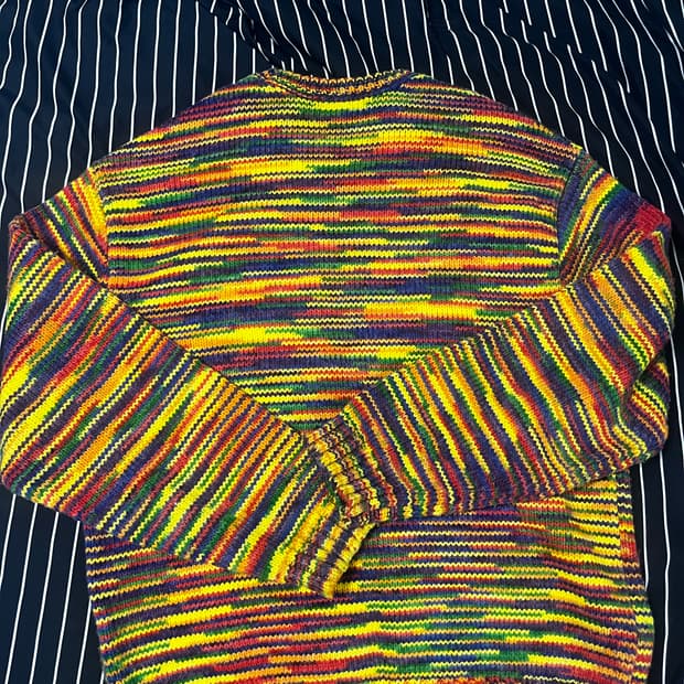 슈프림 멀티컬러 니트 L