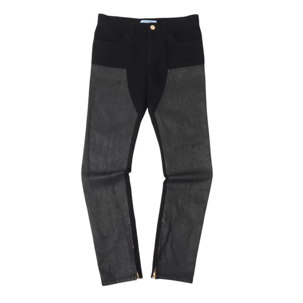 지방시 언 팬탈론 더블 레이어 블랙 진 데님팬츠